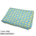 thumbnail image 5 of Yellow and Blue Floor Pillow Lounger Cover, Fresh Lemon Slices Fruit Happy Summer Sun Exotic Vacation Holiday Joy, Nap Mat Printed Fabric Case for 5 Pillows, 88" x 36", Sky Blue Yellow, by Ambesonne, 5 of 5