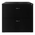 thumbnail image 2 of Bowery Hill 30" Wide 2-Drawer Home Office Lateral Metal File Cabinet in Black, 2 of 7
