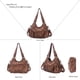 thumbnail image 3 of Bolso de mano Angel Barcelo Fashion Hobo de piel sintética marrón para mujer, 3 of 7