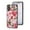 Glamorous Peony, variant on Compatible with iPhone 16 Rotatable Ring Stand with Bling Glitter Diamond, Printed Case Fashion Luxury Flower Floral Pattern Slim Cover for iPhone 16 6.1 inch 2024, Purple Magnolia