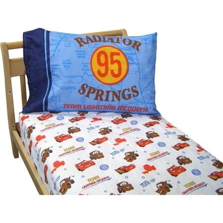 UPC 085214092294 product image for Disney 2-Piece Cars Go Team Toddler Sheet and Pillowcase Set  Sheet and Pillowca | upcitemdb.com