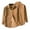 Khaki, variant on Floenr Mens T Shirts,Men's Corduroy Multi-pocket Shirt Jacket
