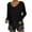 Black, variant on Womens T Shirts Tops Solid Colorfashion Loose Long Sleeve Womens Golf Shirt,Black,L