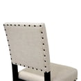 thumbnail image 4 of Furniture of America Sinuata Fabric Counter Height Chair in Black (Set of 2), 4 of 6