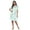 Mint Green, variant on Women's Fancy Lace Neckline Silky Tricot Nightgown