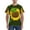 Sunflower, variant on Watercolor Green Tropical Print Men's Dry Fit Mesh Athletic Shirts Moisture Wicking Tennis T-Shirt Tops