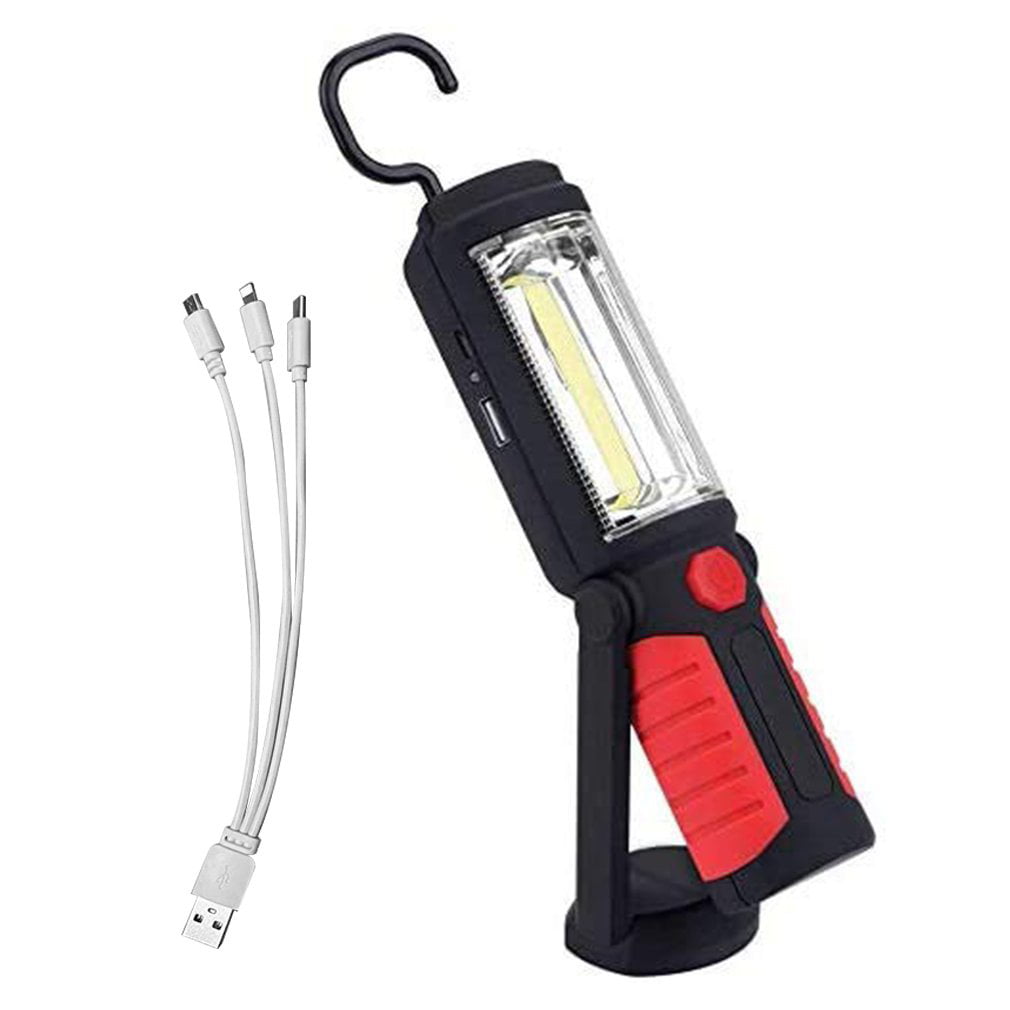 Laser Tools 3w COB Work Light UV ABS Flexible Magnetic USB Rechargeable 