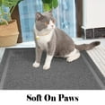 thumbnail image 6 of UPSKY Cat Litter Mat, Litter Trapping Mat Extra Large Soft on Kitty Paws, 35" x 24" Cat Litter Box Mat for Cleaner Floors, Waterproof, Easy Clean, Durable Large Size Cat Litter Pad for Kitten, 6 of 8
