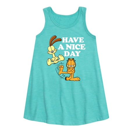 

Garfield - Have A Nice Day - Toddler and Youth Girls A-line Dress