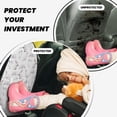 thumbnail image 4 of Naloa Rabbit Eating 2Pcs Anti-Kick Back Seat Cover Kick Mat, Car Seat Protector with 3 Storage Pockets, 4 of 8
