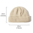 thumbnail image 3 of Resicozy Winter Beanies for Men Women Solid Color Fashion 2025 Soft Warm Knit Hat Thermal Thick Caps Unisex Wine 7.5 In, 3 of 3
