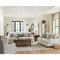 Modern Farmhouse Grey 2-piece Cushion Back Living Room Set