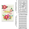 thumbnail image 3 of 2Pcs Flowers Cutting Dies Lace Border Background Die Cuts DIY Craft Carbon Steel Embossing Template for Card Making Photo Decorative Paper Scrapbooking 0.8mm Thick, 3 of 9