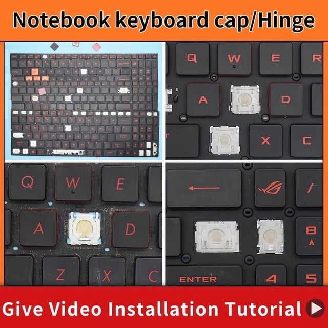 Replacement Keycap Key cap &Scissor Clip&Hinge For ASUS GL752 GL752V GL752VL GL752VW GL752VWM ZX70 ZX70VW G58 G58JM Keyboard 4 Keycap