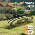 thumbnail image 3 of Jocisland 60" Behind Landscape Rake for Tow Dethatcher Rake,Tractor with 24 Steel Coil Tines and 2" Receiver, Fit for 3-point Suspension Systems, 3 of 9