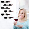 thumbnail image 3 of Elegante estante para vino tinto, diseño que ahorra espacio, expositor colgante para botellas de vino, hierro de alta calidad, ideal para la decoración de la barra de la cocina del hogar, adecuado, 3 of 5