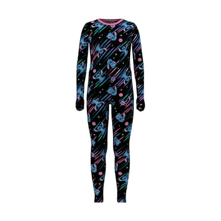 Climateright By Cuddl Duds Lilo & Stitch Girls Thermal Set, Sizes S-L