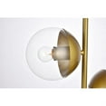 thumbnail image 4 of Living District LD6157BR Eclipse 2 Light Table Lamp with Clear Glass, Brass, 4 of 5