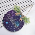 thumbnail image 4 of Coolnut Welcome Sign with Wreath for Front Door, Rustic Round Hanging Welcome Sign, Wall Housewarming Gift for Home 11.8in, Space Zodiac Constellations Galaxy Home Decor, 4 of 7
