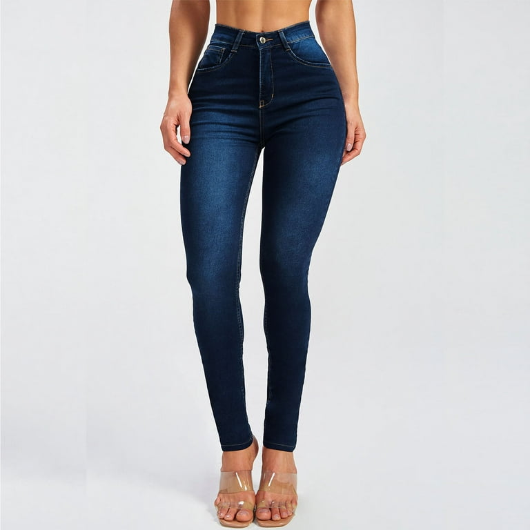 Skinny Jeans for Women High Waisted Stretch Butt Lifting Leggings Slim Fit Denim  Pants Pull On Jeggings 