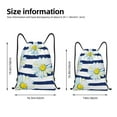 thumbnail image 4 of Bingfone Daisy Striped Nautical Drawstrings Backpacks Bags For Men Women Gym Drawstrings Bag, 4 of 9