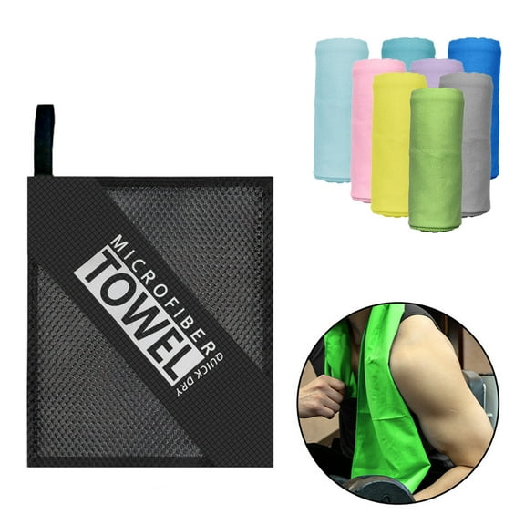 weibbin Microfiber Travel Towel, Soft Lightweight Quick Dry Towel, Super Absorbent Compact Travel & Sports & Beach Towels for Camping, Backpack, Gym, Swimming, Yoga, Hiking