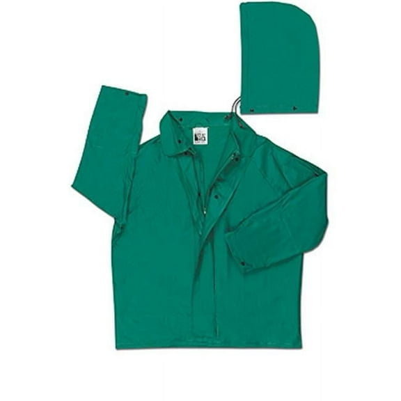Dominator 0.42 mm. Pvc-Nylon Jacket With Detachable Hood Green
