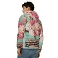 thumbnail image 4 of Honeii Vintage Typewriter Floral Print Hoodies for Men, Pullover & Full Zip, Breathable Zip up Hoodie, Sweatshirt-Large, 4 of 5
