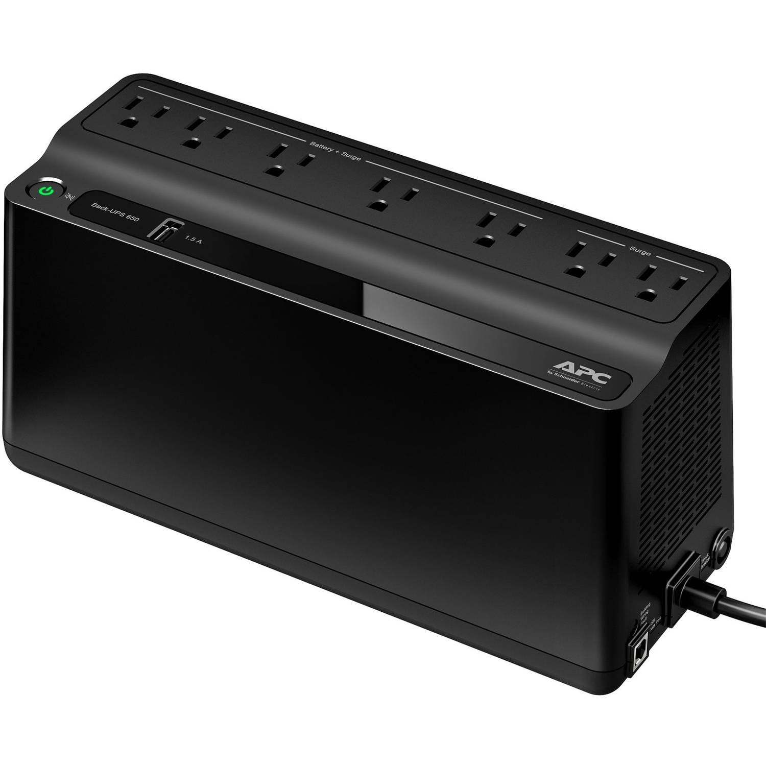 APC Back-UPS 600VA UPS Battery Backup & Surge Protector with USB Charging Port (BN650M1) by APC
