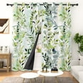 thumbnail image 6 of Lfeey Spring Blackout Curtains, Room Darkening Grommet Curtains, Green Leaves, 96 Inch Length, 2 Panels Set, 6 of 6