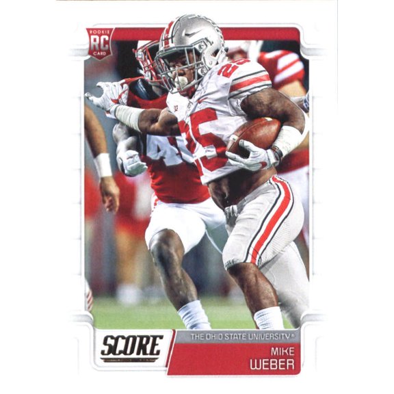 Collectible 2019 Score #407 Mike Weber RC Rookie Ohio State Buckeyes NFL Football Trading Card