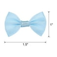 thumbnail image 2 of Uxcell 50pcs Blue Bow Ties 1.5" x 1" Mini Bowknot for Crafting Little Satin Bows Bulk DIY Sewing Scrapbooking, 2 of 5