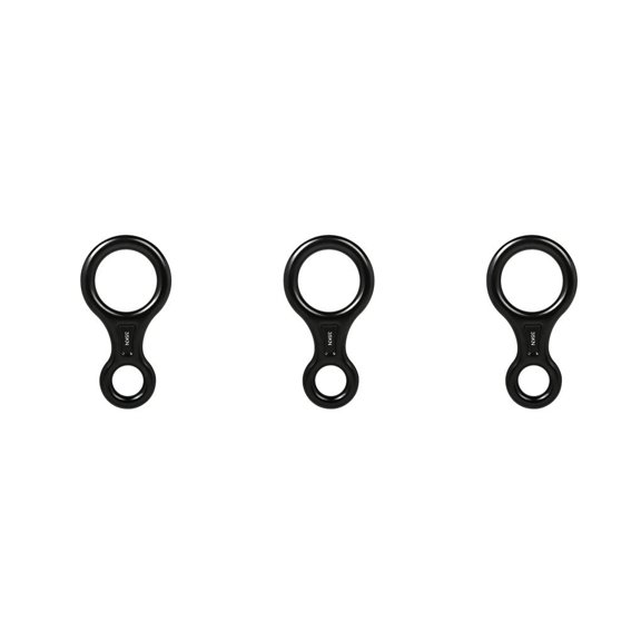 Descensor de Escalada Yuarrent Rappel Ocho Anillos Protector Negro CBP213756