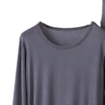 thumbnail image 4 of ylioge Womens Modal-Pajama Sets Plus Size M-5X 2 Piece Loungewear Outfits Ladies Casual Solid Color Long Sleeve Tops and Pants Homewear Yoga Pajamas, 4 of 5