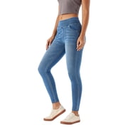 Jeans for Women Trendy Petite Pull On Skinny Stretchy High Waisted Leggings Demin with Pockets Trousers for Women