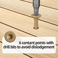 thumbnail image 6 of Woodworking Screws for Deck & Furniture  #8 x 1-1/2", #8 x 2", #10 x 3"  Rust-Resistant Epoxy Coat  Includes T25 Star Drive Bit, 6 of 6