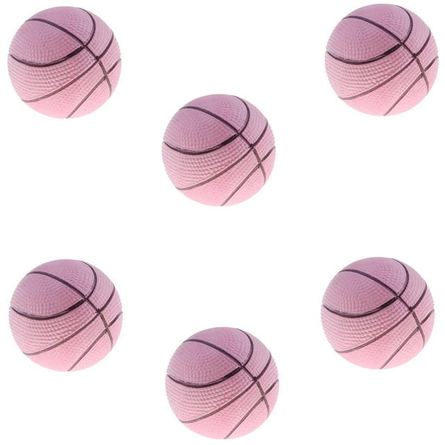 Pelota de Baloncesto Hinchable para , Pelota Deportiva para Interiores Y Exteriores, Perro Mascota, Juguetes para Juegos de Simución Rosado CUTICAT Bouncy Balls Toy