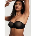 thumbnail image 3 of Women's Mesh Strapless Bra Sheer Unlined See Through Underwire Bras Plus Size, 3 of 6