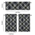 thumbnail image 6 of Kitchen Curtains 36 Inch Short - 3 Panel Set, Rod Pocket Window Curtain, 100% Polyester for Farmhouse, Cafe, Kitchen, Living Room, Bedroom, Rustic Buffalo Plaid & Geometric Design, Easy Wash, 6 of 6