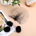 thumbnail image 3 of Shisuyan 100pcs Hair Nets Invisible Elastic Mesh (Black), 3 of 8