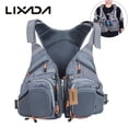 thumbnail image 1 of Lixada 3 In 1 Mesh Fly Fishing Vest and Backpack Breathable Outdoor Fishing Safety Fisherman Utility Vest Swimming Sailing Boating Kayak Safety Device, 1 of 7