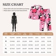 thumbnail image 4 of Balery Panda Heart Valentine Pink Conjunto de Pijama con Estampado para Mujer, Conjunto de Dos Piezas con Manga Larga, Ropa de Dormir Suave con Bolsillos, Pijamas Cómodos-Small, 4 of 7