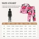 thumbnail image 4 of Balery Panda Heart Valentine Pink Conjunto de Pijama con Estampado para Mujer, Conjunto de Dos Piezas con Manga Larga, Ropa de Dormir Suave con Bolsillos, Pijamas Cómodos-Small, 4 of 7