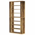 thumbnail image 3 of Yardi Yarda Rustic Wood Bookshelf with Sturdy Construction, Multi-Layer Display Storage Shelf, Brown, 3 of 4