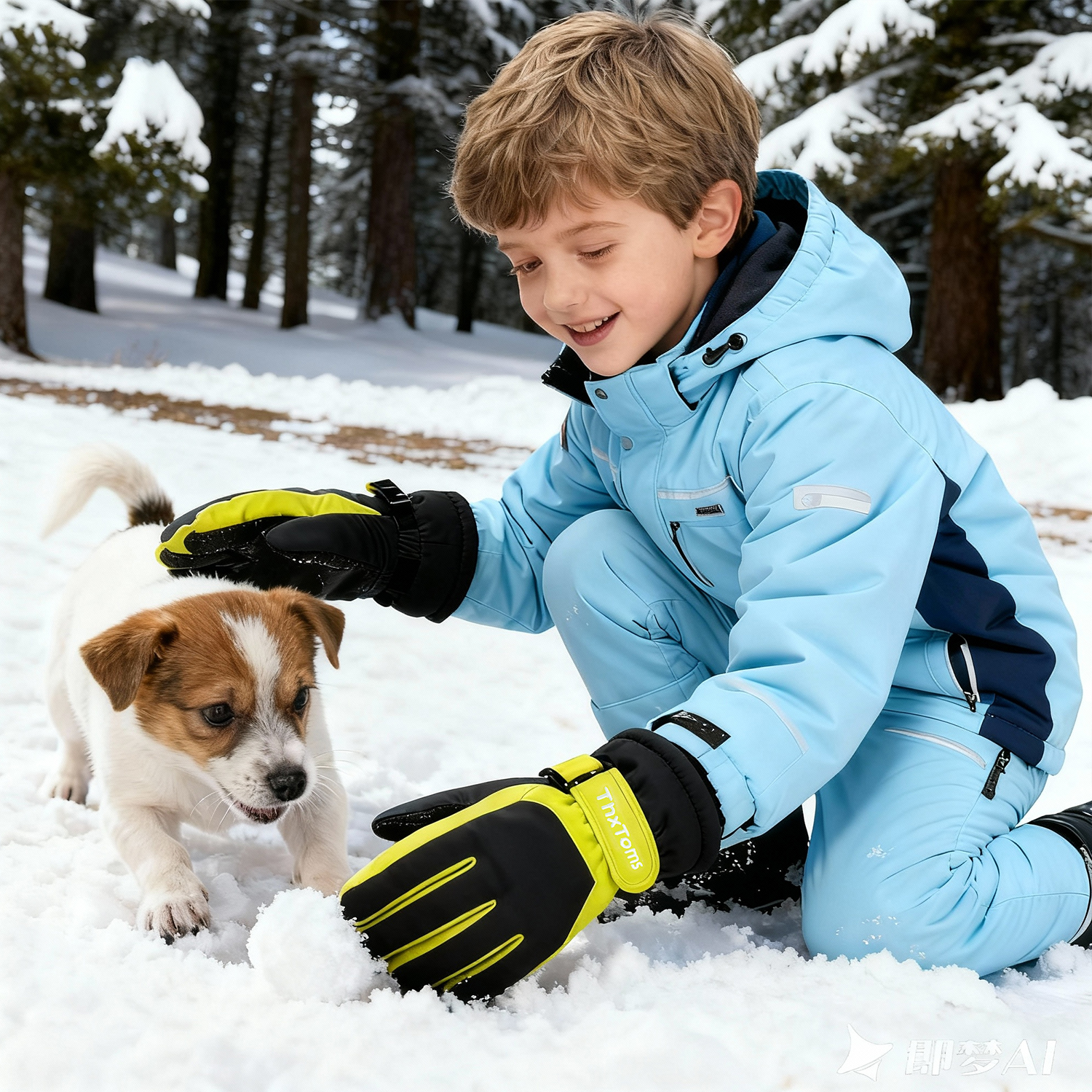 ThxToms Kids Waterproof Winter Snow Gloves photo 5