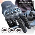 thumbnail image 1 of Guantes Para Moto Con Protección Anti Derrapes Color Negro Talla XL, 1 of 8