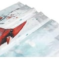 thumbnail image 3 of Coolnut Shower Curtain Red Bird Bathroom Decor Watercolor Shower Curtain Sets Fabric Cloth Bathroom Curtains with Hooks 60x72 Inch, 3 of 6