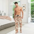 thumbnail image 7 of FREEAMG Racoons Family Pattern Men's Pajama Pants Sleepwear Lounge Pajama Bottoms, 7 of 7