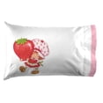 thumbnail image 4 of Jay Franco Strawberry Shortcake Queen Size Sheet Set - Super Soft Kids 4 Piece Bedding Set - Microfiber Sheets Includes Reversible Pillow Covers, 4 of 5