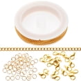 thumbnail image 2 of Miangastore 1 Set of Bracelet Chain Accessory Diy Lobster Clasps Chain Buckles Open Circles Jump Rings, 2 of 8